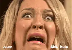 Tina Fey screaming face close-up