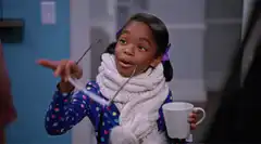 Marsai Martin puts on sunglasses