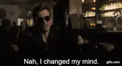 Daredevil changes his mind stuff happened