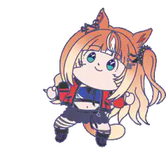 chibi fox girl dancing