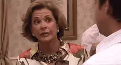 Woman's shocked face reaction