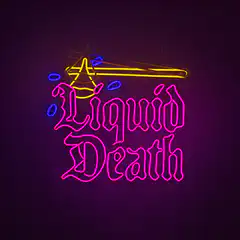Liquid Death neon sign