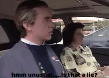 Steve Buscemi hmm unusual is that a lie