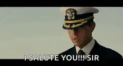 I salute you sir