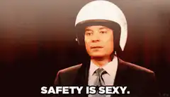 Safety is Sexy Helmet Man