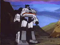 Bluestreak transforming from robot to car
