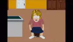 Clyde Donovan sitting on a toilet