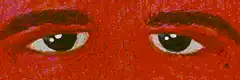 Red eyes with lightning bolts