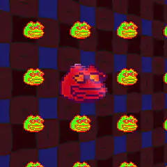 Pixelated Pepe and Smug Frog Pattern