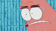 Patrick Star sweating nervously