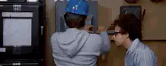 Theodore and Sheldon flip the breaker