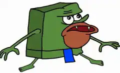 Pepe the Frog in a green box