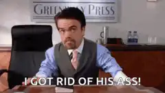 Jim Halpert throws Dwight through window