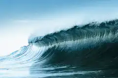 Large ocean wave crashing