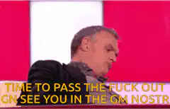 Man passes out on set