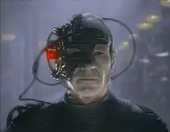 Data's cybernetic eye activates