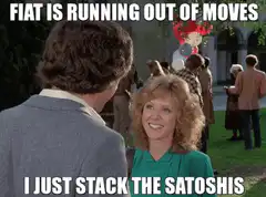 David Hasselhoff and woman stack satoshis