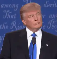 Donald Trump tongue out wrong