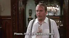 Please there are ladies present