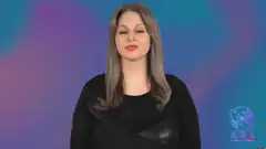 Woman demonstrating hand gestures