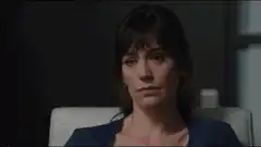 Woman blinking slowly