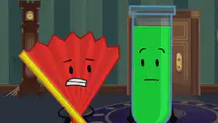 Fan and Test Tube laughing