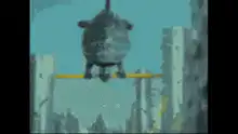 pixel rat on high bar