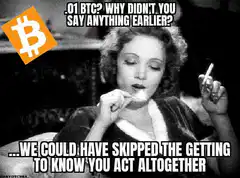 Bitcoin Dating Meme