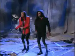 Spinal Tap band members dancing