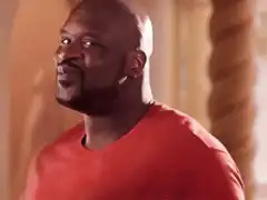 Shaquille O'Neal Smirking