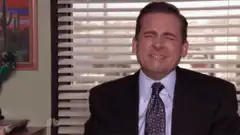 Michael Scott laughing