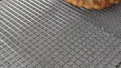 Spatula lifts a golden brown hand pie
