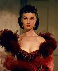 Scarlett O'Hara intense stare