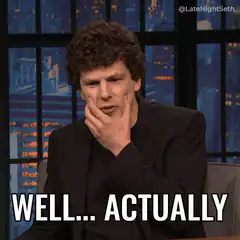 Jesse Eisenberg Well Actually