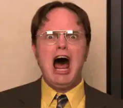 Dwight Schrute screaming face
