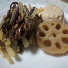 lotus root and pickled vegetables