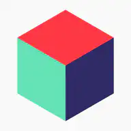3D cube morphing into triangles