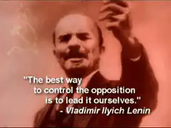 Lenin and Javier Milei waving