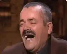 Tony Randall and Jerry Seinfeld laughing