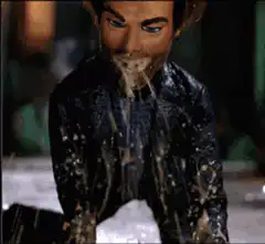 Beast spits out food