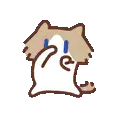 pixel cat crying