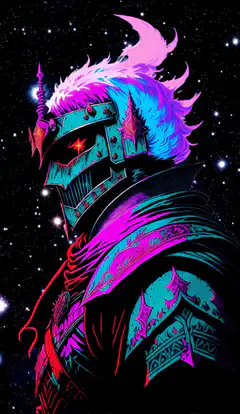 Neon Knight in Space