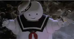 Stay Puft Marshmallow Man dancing