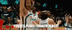 Fourth Place! Fourth Place! Basketball Celebration