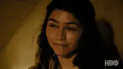 Zendaya smirking