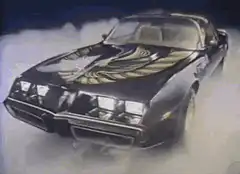 Black Trans Am with T/A logo