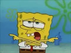 SpongeBob arms crossed and tied