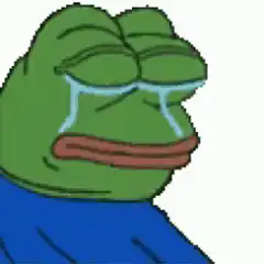 Sad Pepe Frog Crying