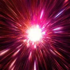 pink and purple warp speed tunnel