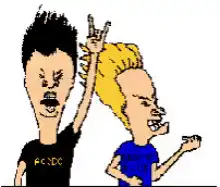 AC/DC and Beavis and Butt-Head rock out